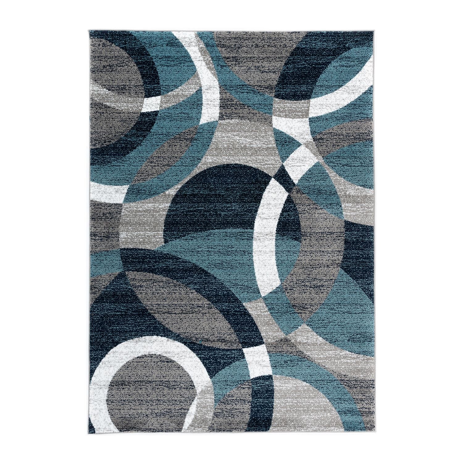 Geometric Circles Area Rug