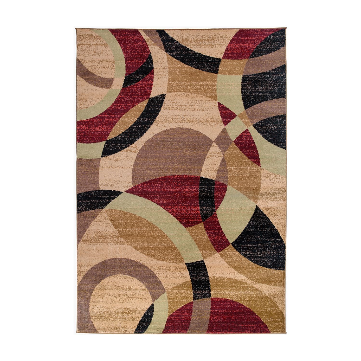 Geometric Circles Area Rug