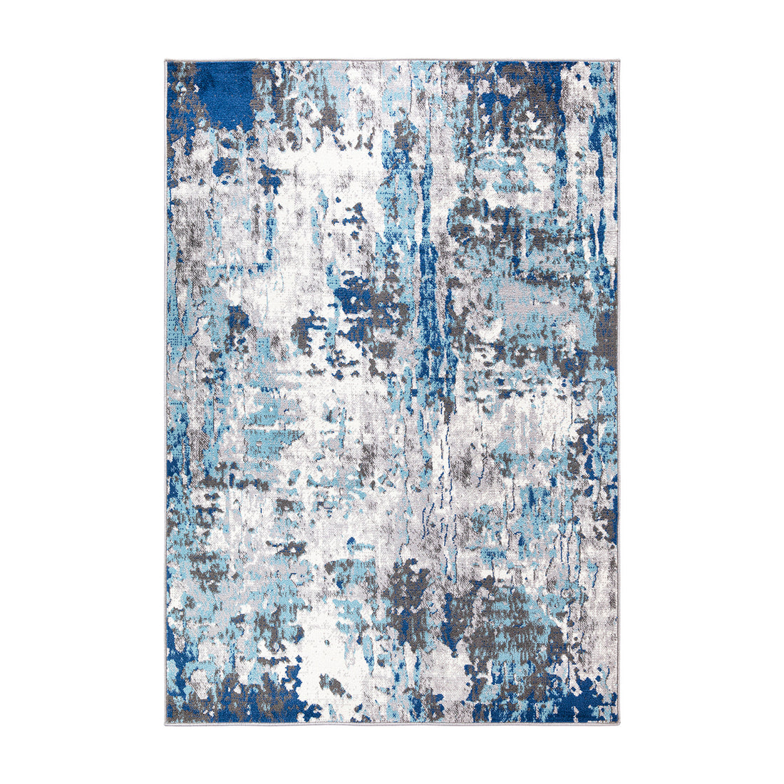 Distressed Modern Abstract Area Rug