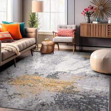 Modern Abstract Stain Resistant Soft Area Rug