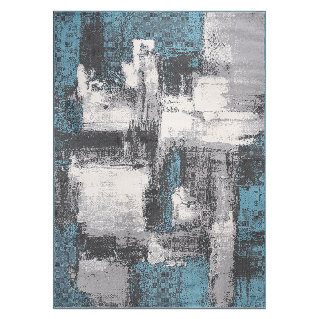 Contemporary Abstract Stain Resistant Soft Area Rug