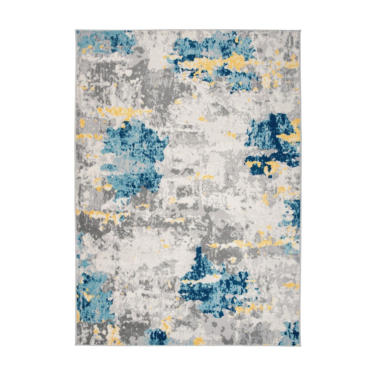 Distressed Abstract Pattern Area Rug