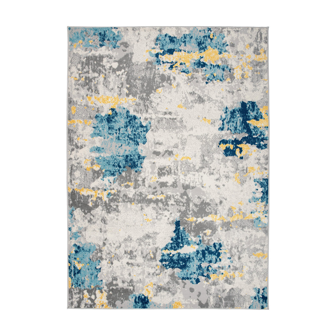 Distressed Abstract Pattern Area Rug