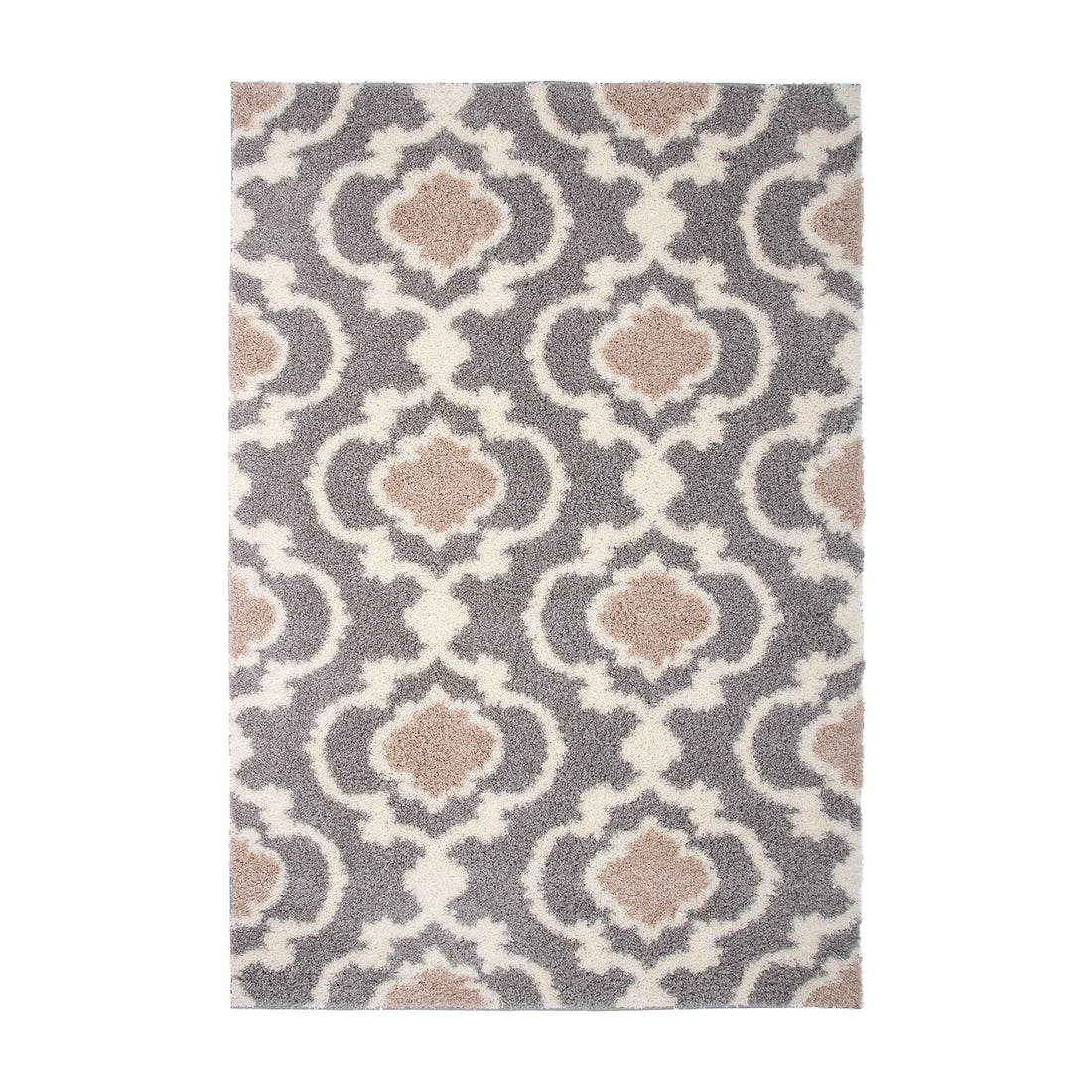 Cozy Moroccan Trellis Shag Area Rug