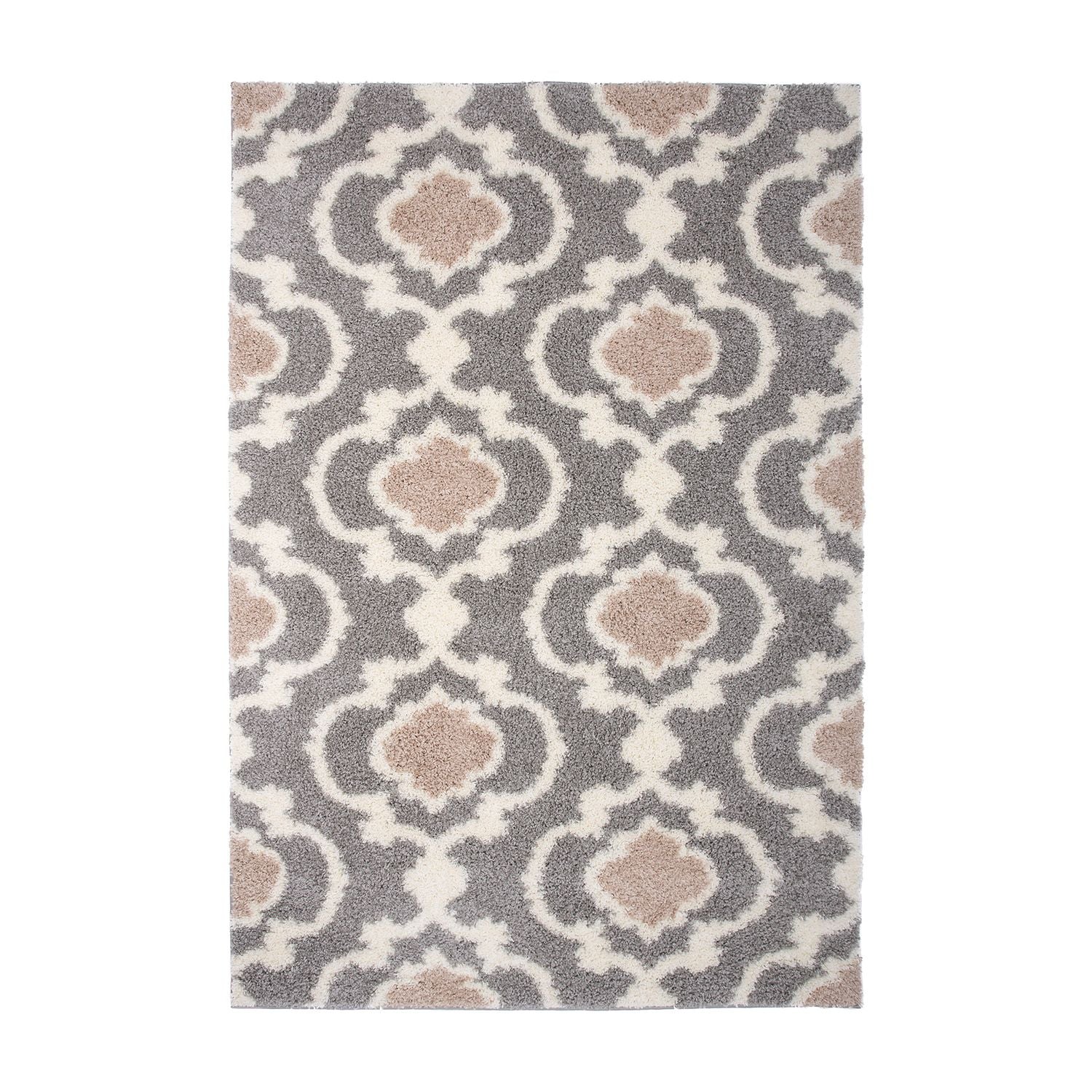 Cozy Moroccan Trellis Shag Area Rug