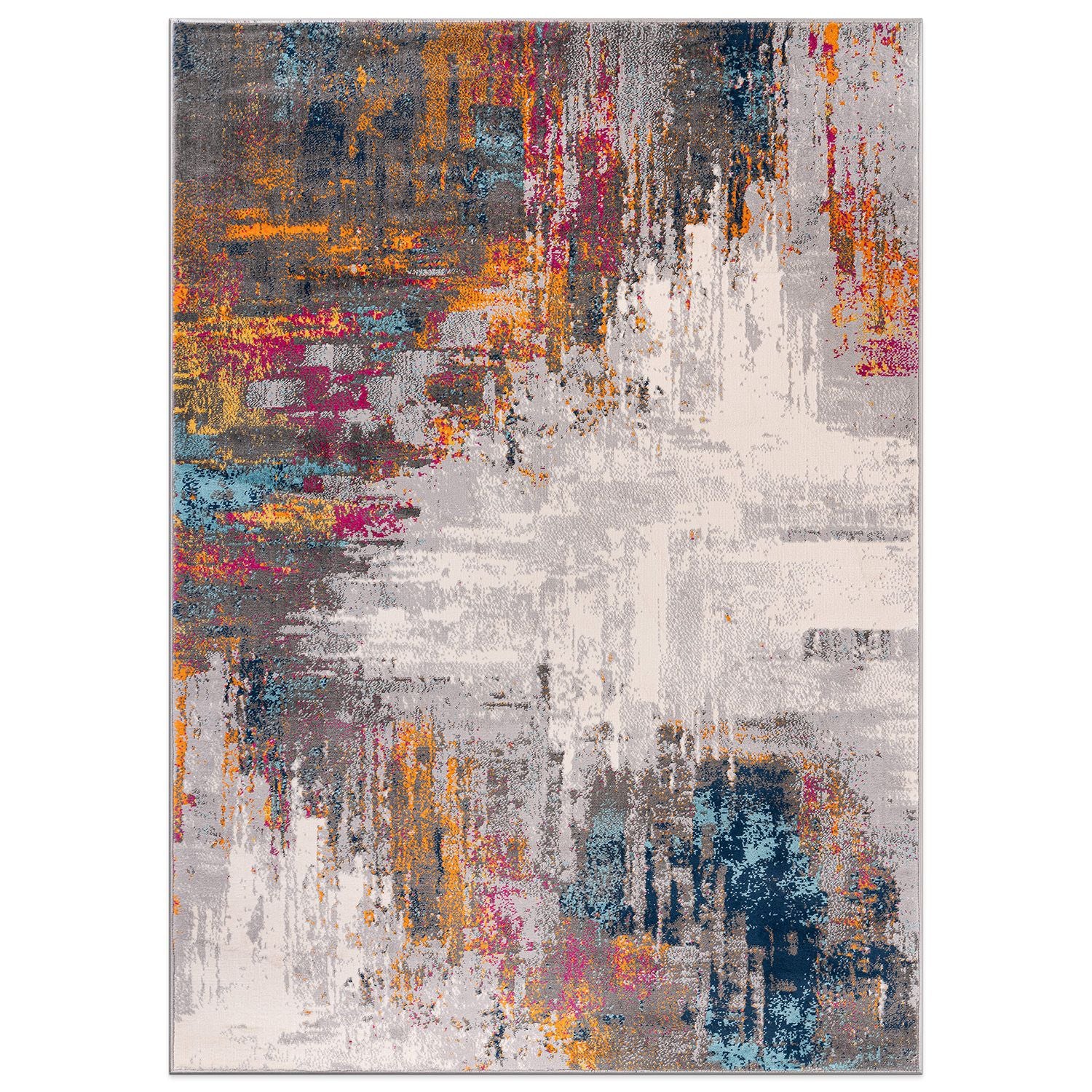Bari Contemporary Abstract Art Area Rug