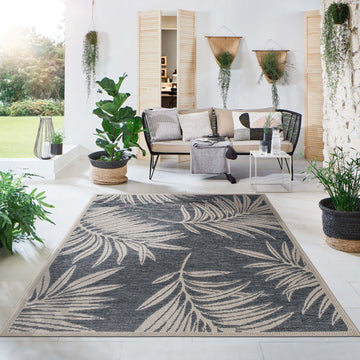 Contemporary Floral Indoor/Outdoor Area Rug