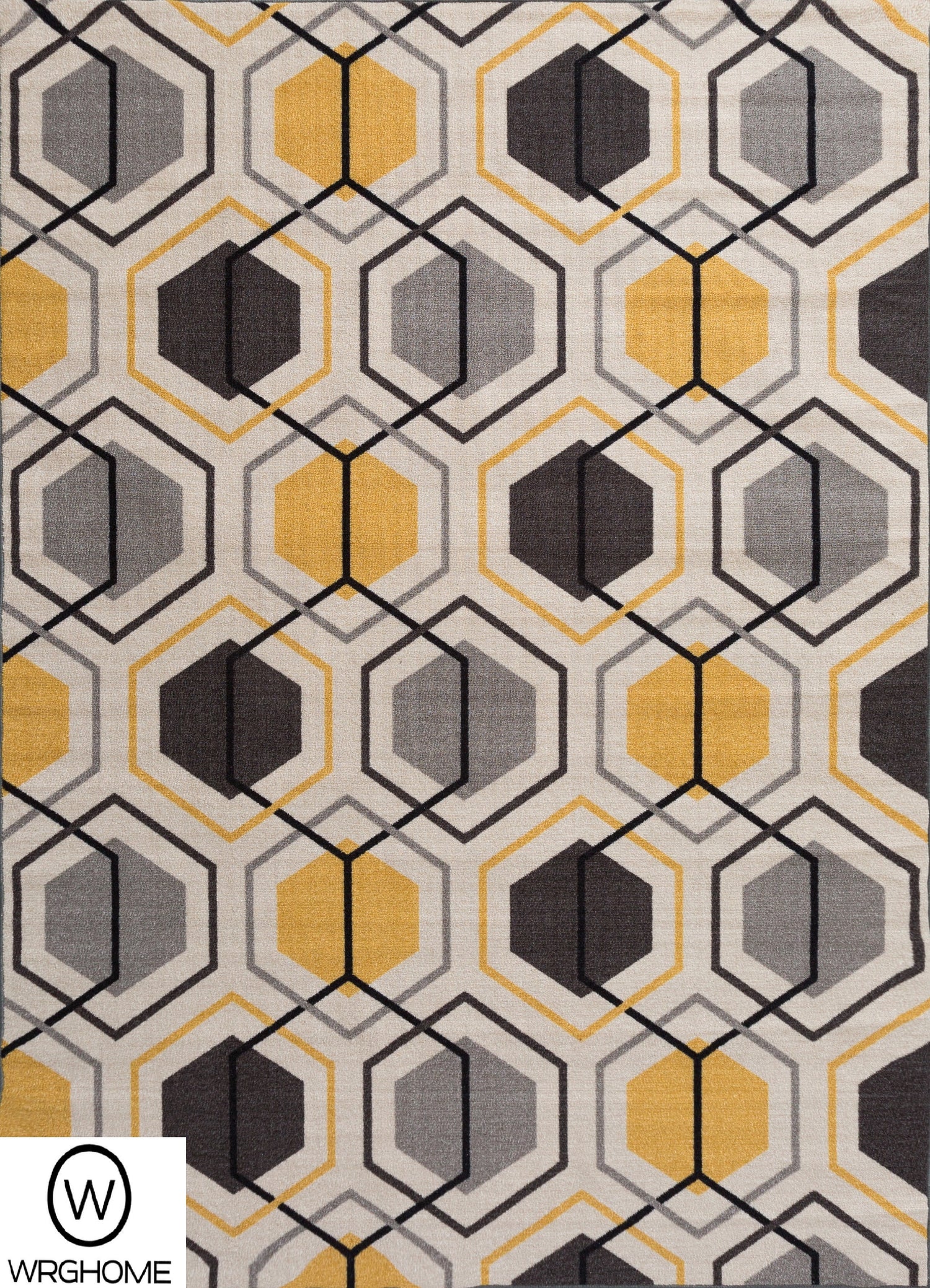 Contemporary Geometric Stripe Non-Slip (Non-skid) Area Rug