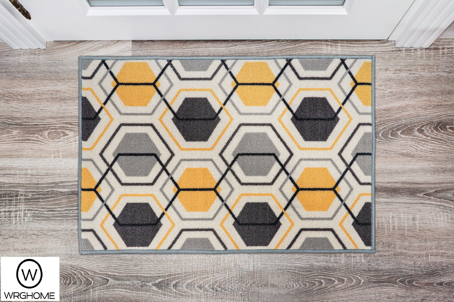 Contemporary Geometric Stripe Non-Slip (Non-skid) Area Rug