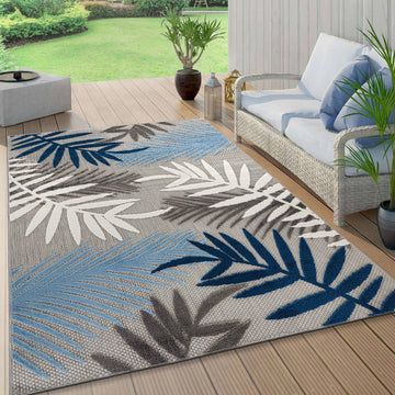 Evora Palm Frond Indoor/Outdoor Area Rug