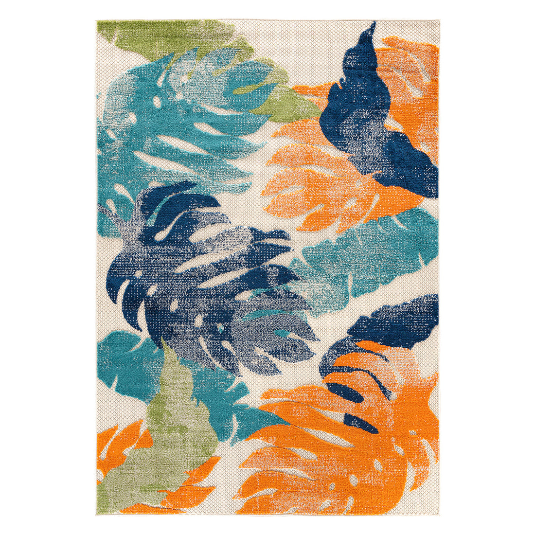 Arles Palm Floral Leaves Indoor/Outdoor Area Rug