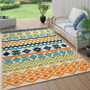 Troyes Contemporary Bohemian Indoor/Outdoor Area Rug