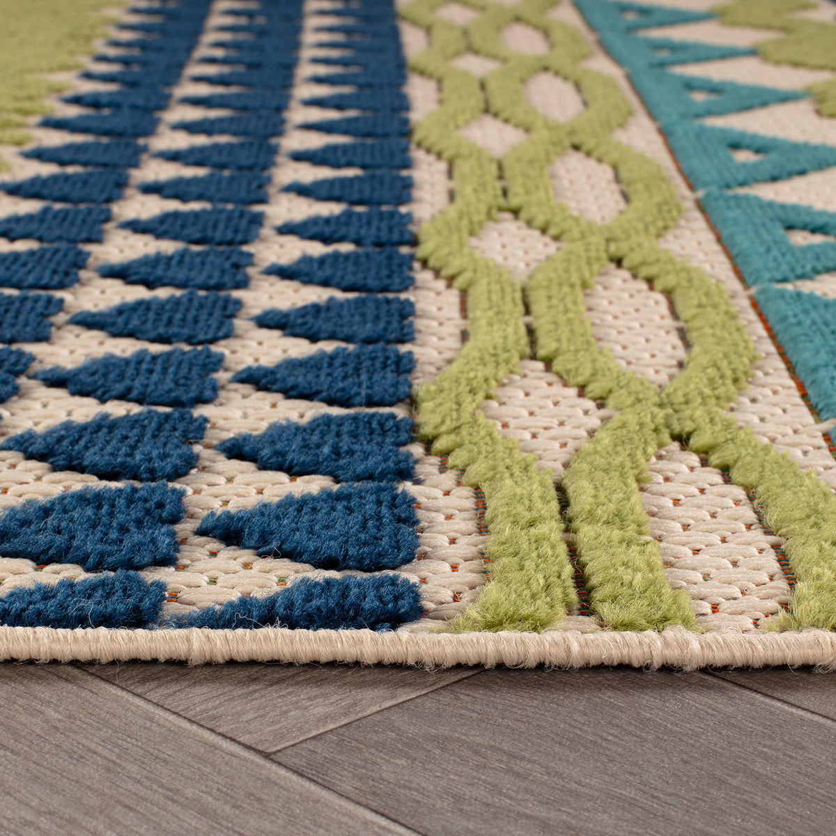 Ronda Contemporary Bohemian Indoor/Outdoor Area Rug - Multi – Indoor ...