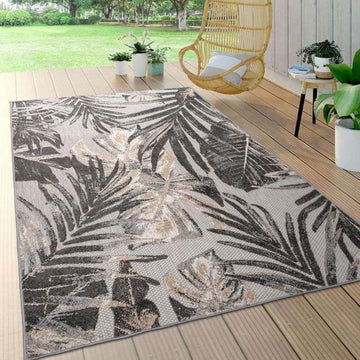 Floral Leaves Indoor/Outdoor Area Rug