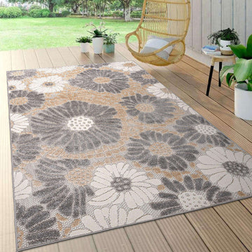 Palermo Modern Floral Indoor/Outdoor Area Rug