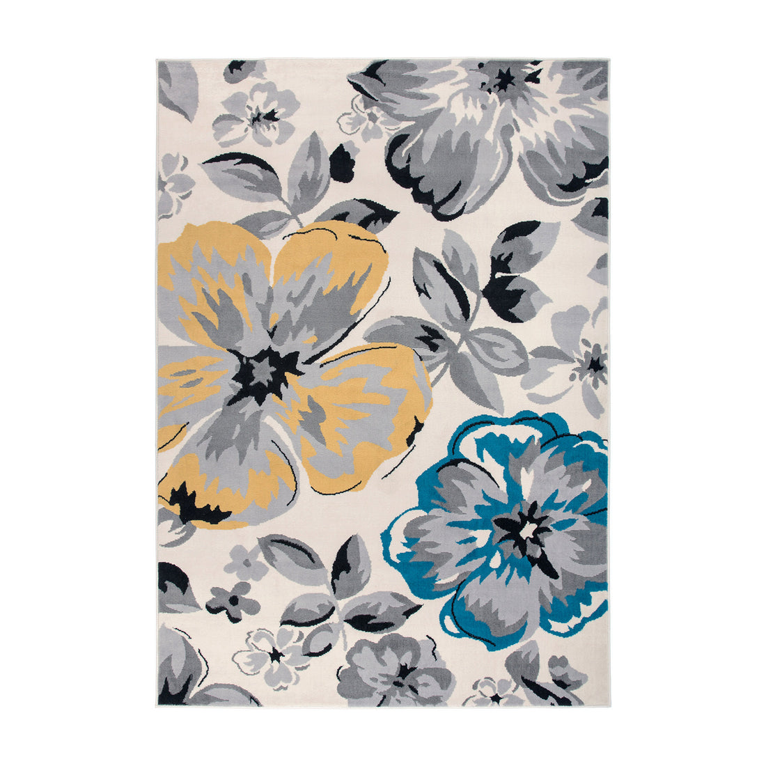 Modern Floral Design Area Rug