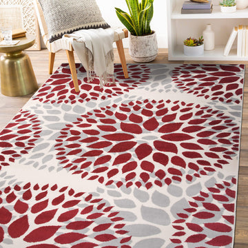 Floral Circles Area Rug