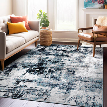 Modern Abstract Reflections Area Rug