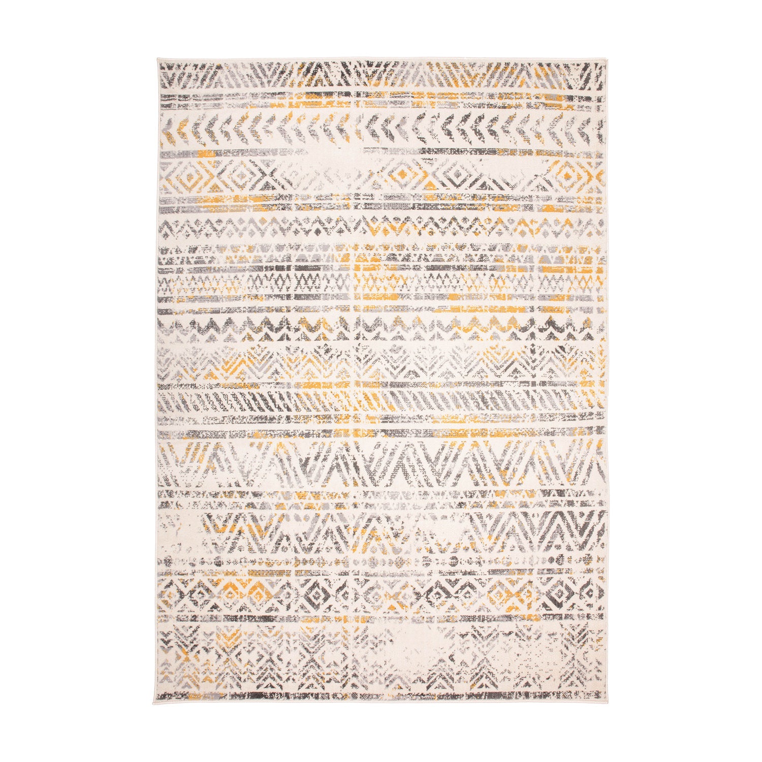 Geometric Distressed Bohemian Area Rug