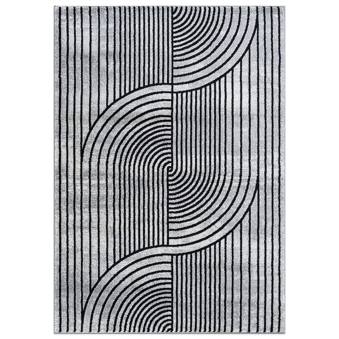 Contemporary Arch Knot Design Area Rug - GRAY 5' X 7'