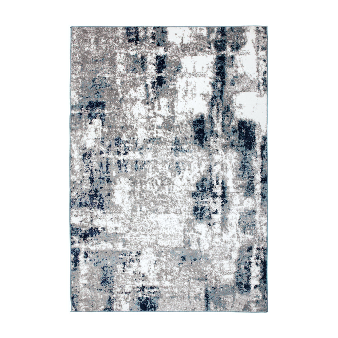 Contemporary Abstract Distressed Area Rug